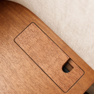 Wingback Bed with Charging Nightstands
