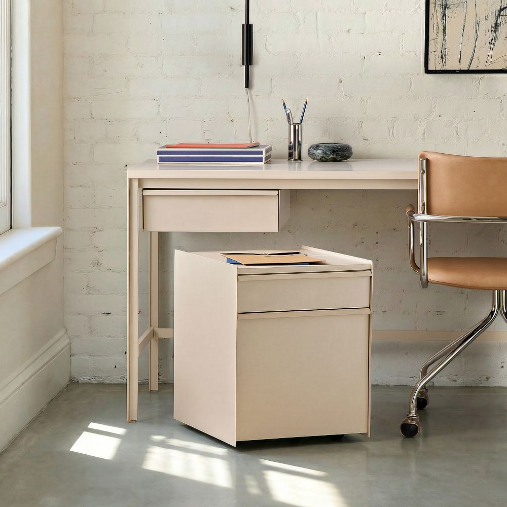 Two Drawer Filing Cabinet with Caster Wheels