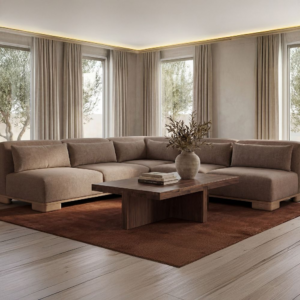 Rectangle Coffee Table with Solid Oak Construction