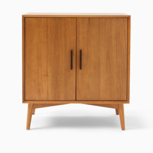 Mid-Century Bar Cabinet with Wine Bottle Storage