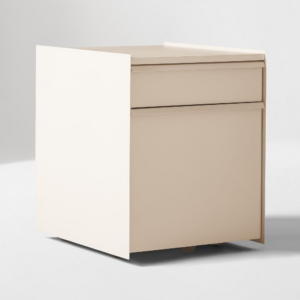 Two Drawer Filing Cabinet with Caster Wheels