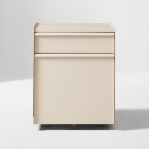 Two Drawer Filing Cabinet with Caster Wheels