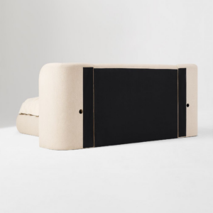 Wingback Bed with Charging Nightstands