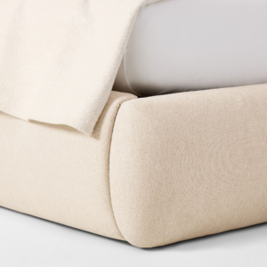 Wingback Bed with Charging Nightstands