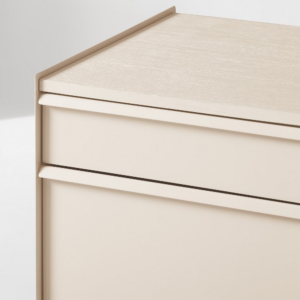 Two Drawer Filing Cabinet with Caster Wheels