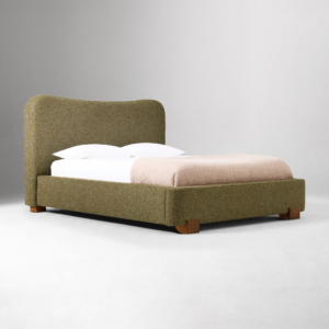 Upholstered Bed with Engineered Wood Frame