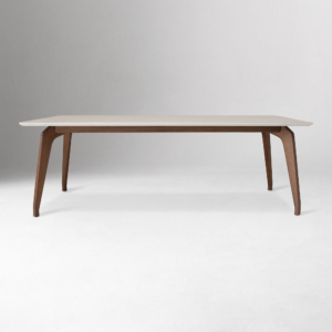 Dining Table with Glass Top and Solid Oak Frame