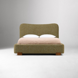 Upholstered Bed with Engineered Wood Frame