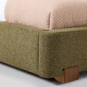 Upholstered Bed with Engineered Wood Frame