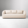 Upholstered Sofa with Loose Back Cushions